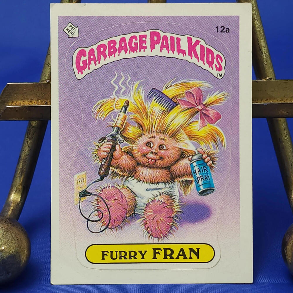 1985 Topps Garbage‎ Pail Kids #12a Furry Fran Trading Card